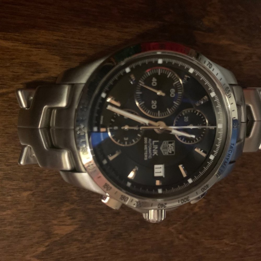 TAG HEUER LINK CJF2110 CHRONO AUTO SWISS MADE - Picture 4 of 10
